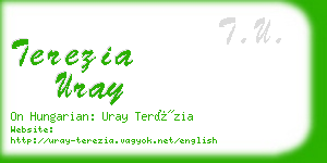 terezia uray business card